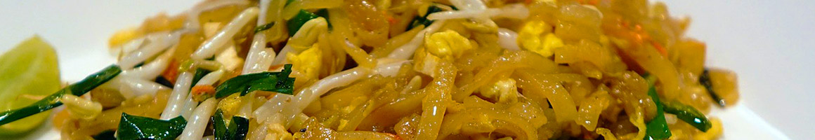 Eating Asian Fusion Thai at Zen Yai Thai Cuisine restaurant in Santa Barbara, CA.